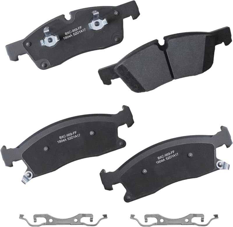 Bendix Premium SBC1904A Ceramic Front Brake Pads for Dodge Durango 2021-2017, Jeep Grand Cherokee 2013, Grand Cherokee 2022-2017 - Image 1